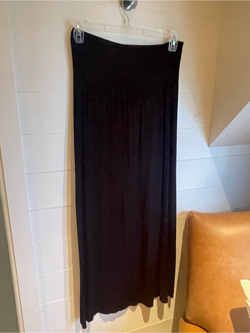 Classic Black Maxi Skirt - Soft Pull-On Style
